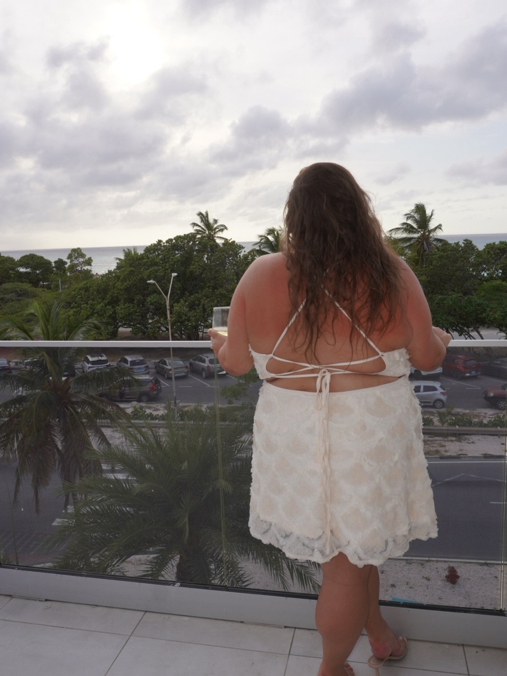 Ivory Mini Dress - Picture 3 of 3